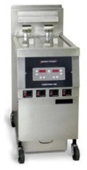 1 Well Split Vat Electric Open Fryer with Computron 1500 control (No Filter System) WITHOUT COVER.