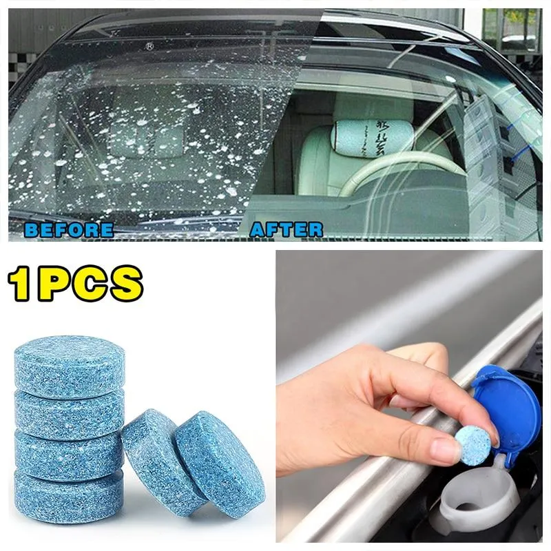 10 Pcs Car Solid Window Cleaner Windshield Wiper Washer Glass Fluid Screen Detergent