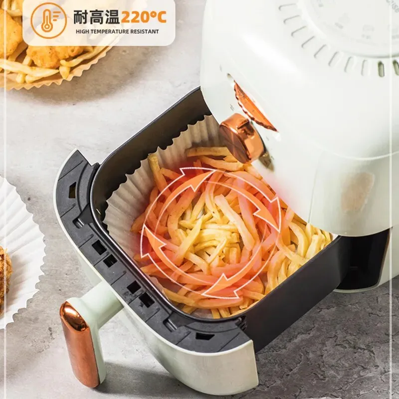 100/50/30PCS Disposable Air Fryer 16/20CM Oil-proof Water-proof