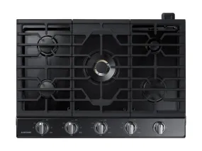 30" Smart Gas Cooktop with 22K BTU Dual Power Burner in Black Stainless Steel - (NA30N7755TG)