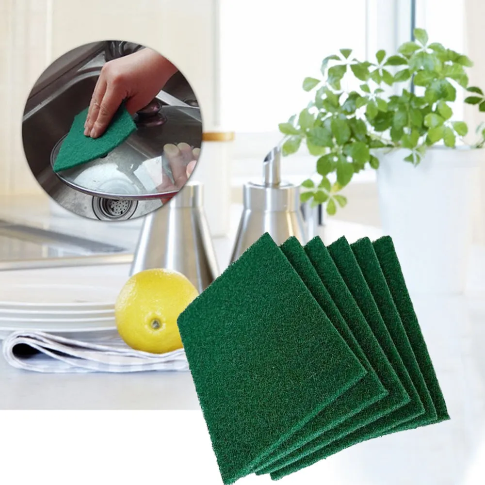 3438 Scrub Sponge Cleaning Pads Aqua Green (Pack Of 6)