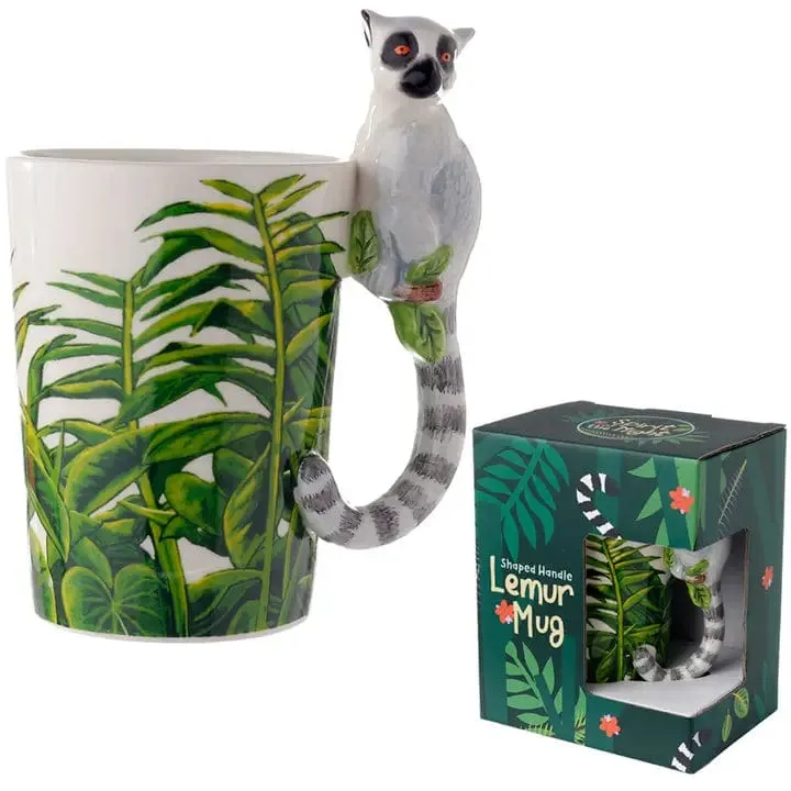 3D Ring Tailed Lemur Rainforest Mug