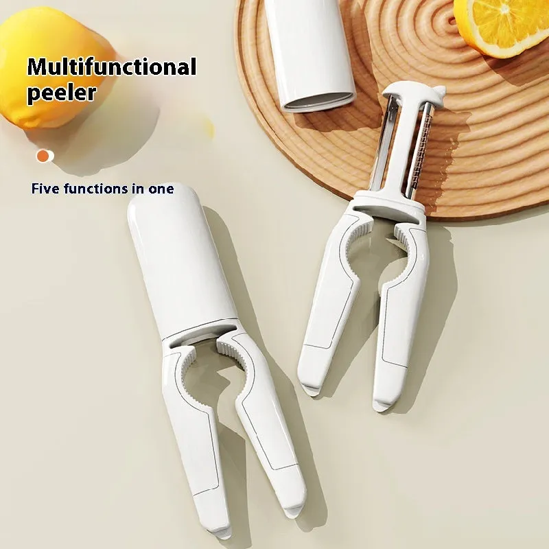 5-in-1 Vegetable Peeler – Multifunctional Stainless Steel Kitchen Tool