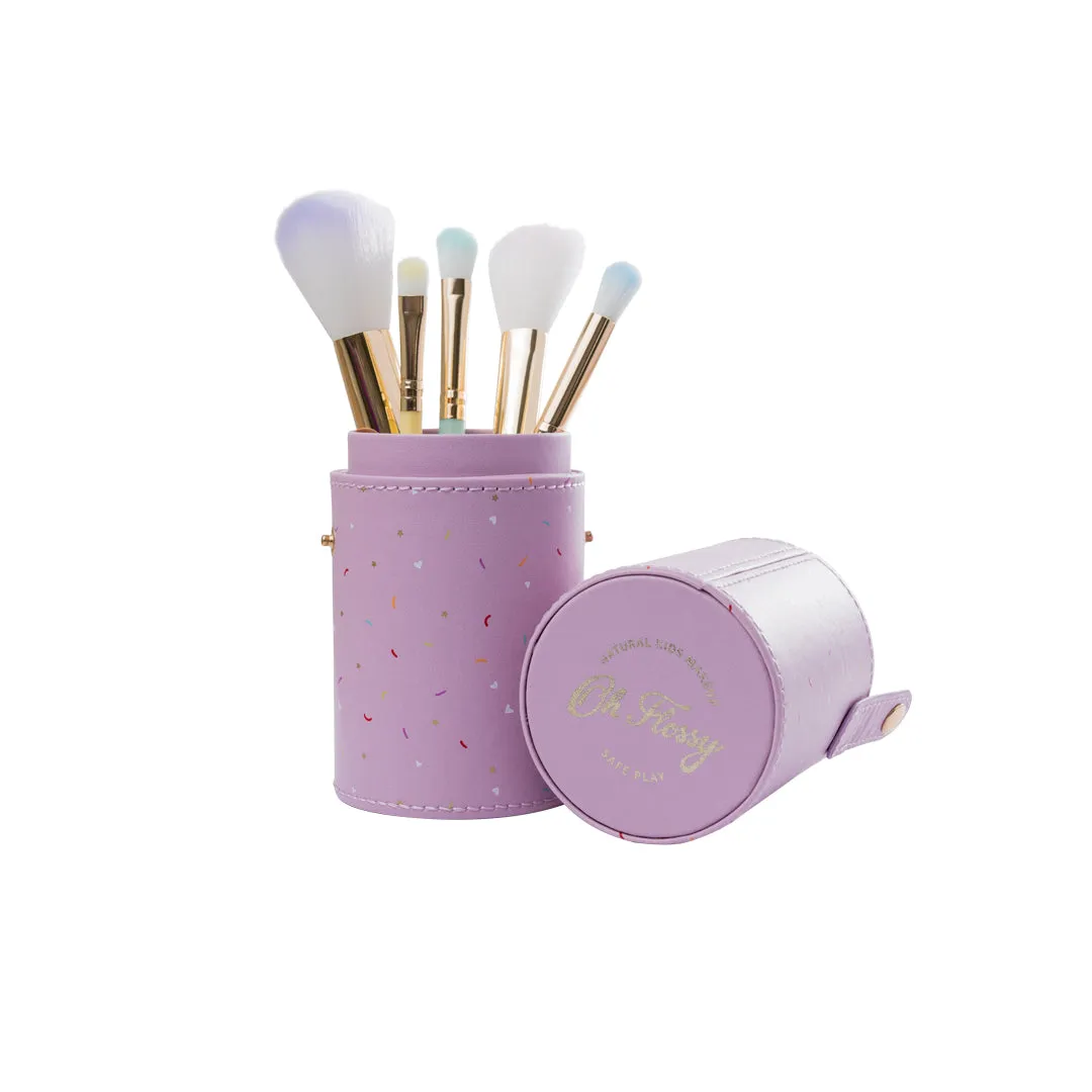 5-Piece Rainbow Makeup Brush Set