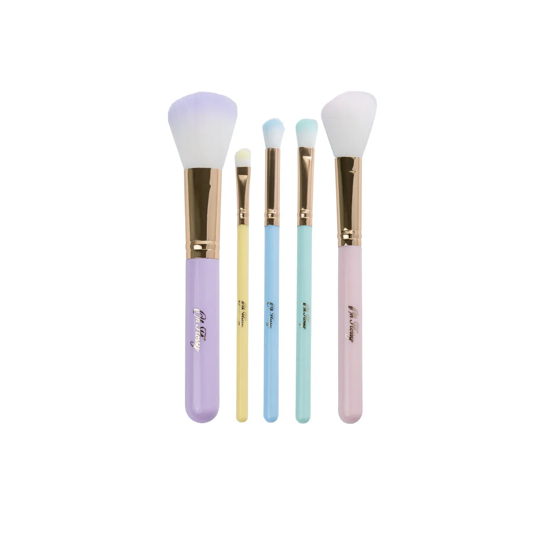 5-Piece Rainbow Makeup Brush Set