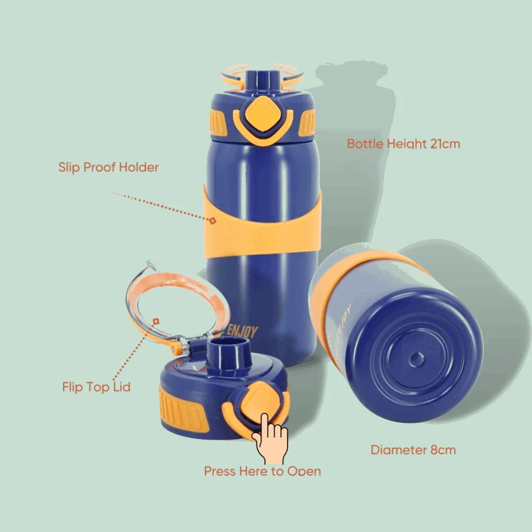 500ml Leakproof Insulated Stainless Steel Water Bottle