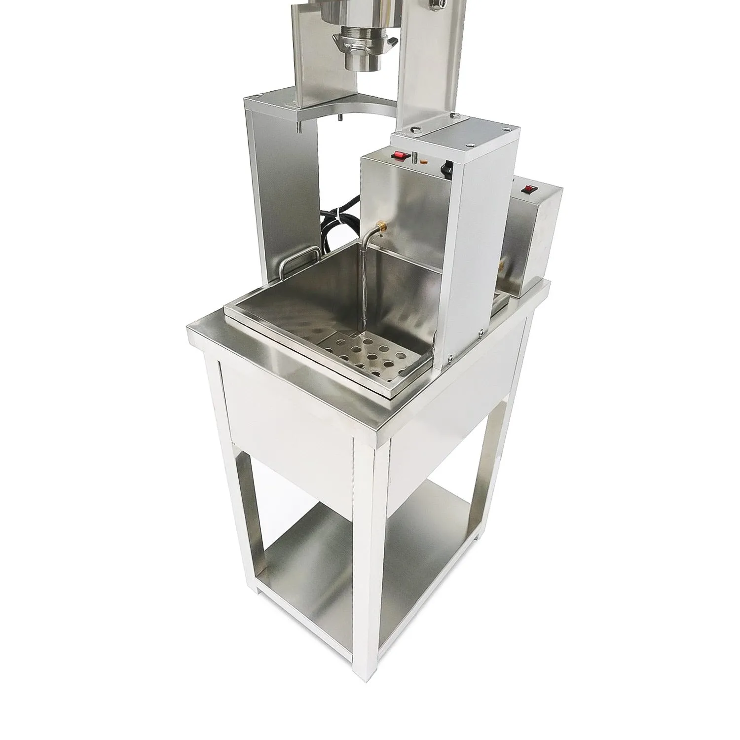 A-287 Churro Maker Machine | Stainless Steel Churro Machine with 5L Deep Fryer | Interchangeable Nozzles