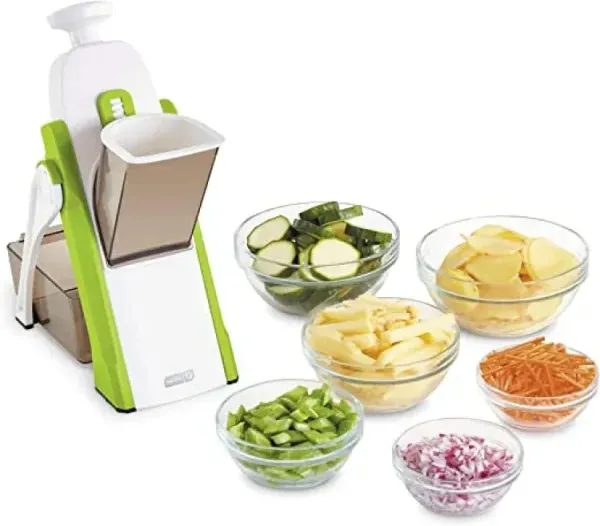 Adjustable 4-in-1 Vegetable Cutter Chopper and Kitchen Shredder Grater Tool (Random Color)