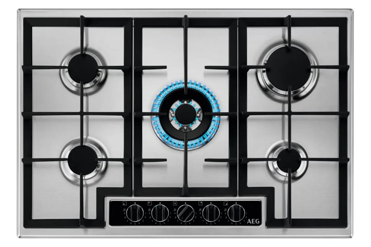 AEG 75cm 6000 Slim Line Gas Hob | HGB75420YM