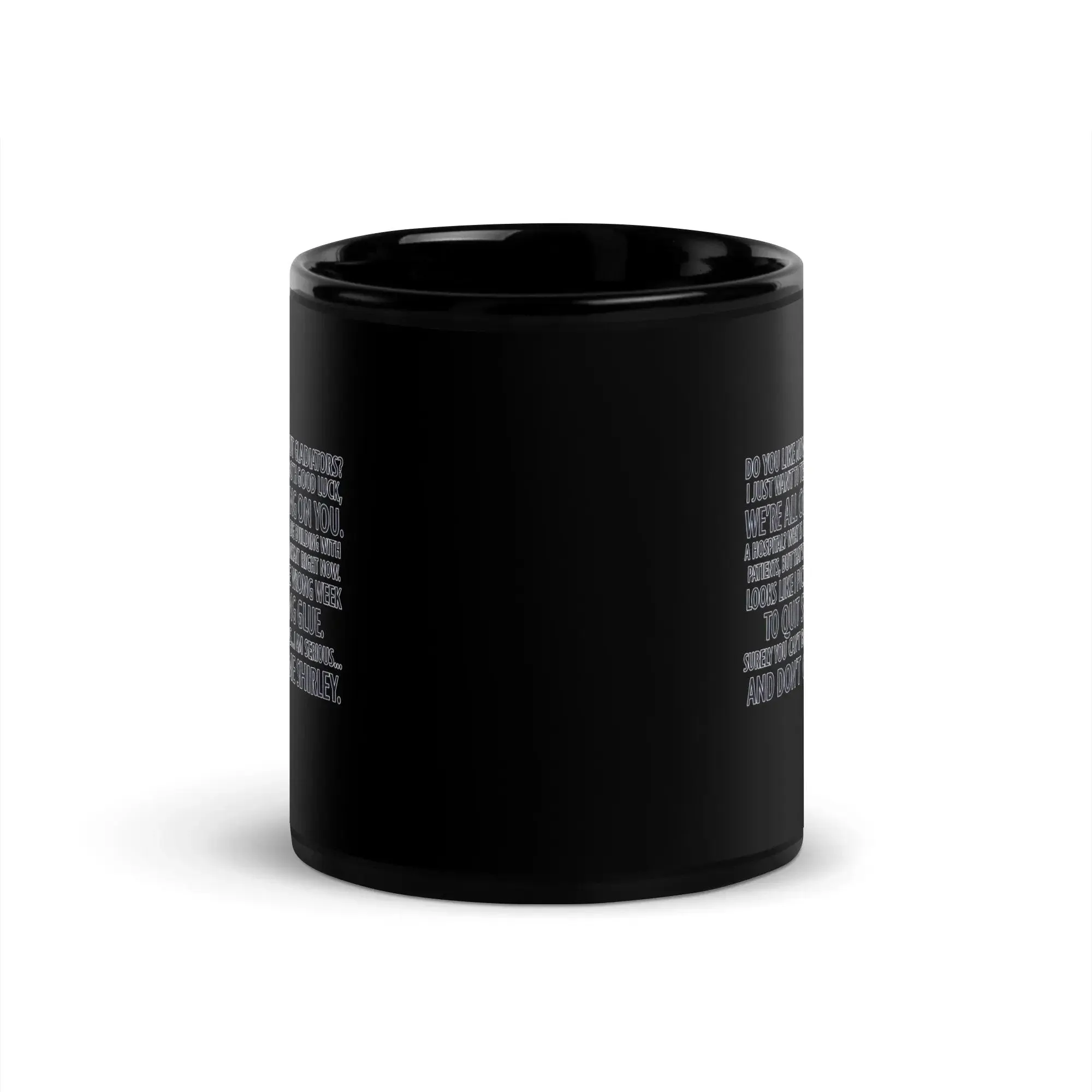 Airplane! Black Glossy Mug