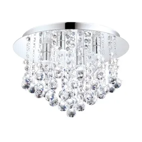 Almonte LED Crystal Ceiling Light Chrome