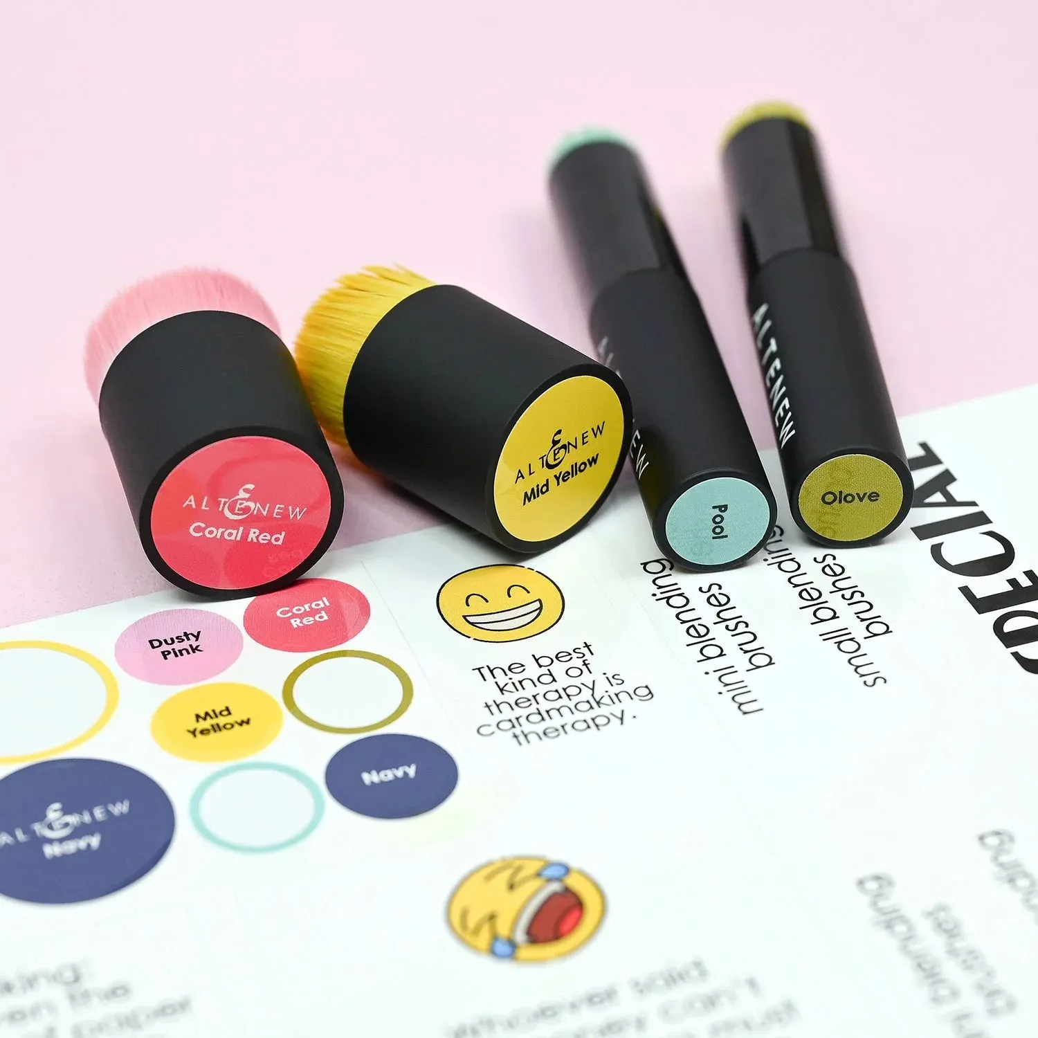 Altenew Small & Mini Blending Brushes Label Set - Deco Garden*