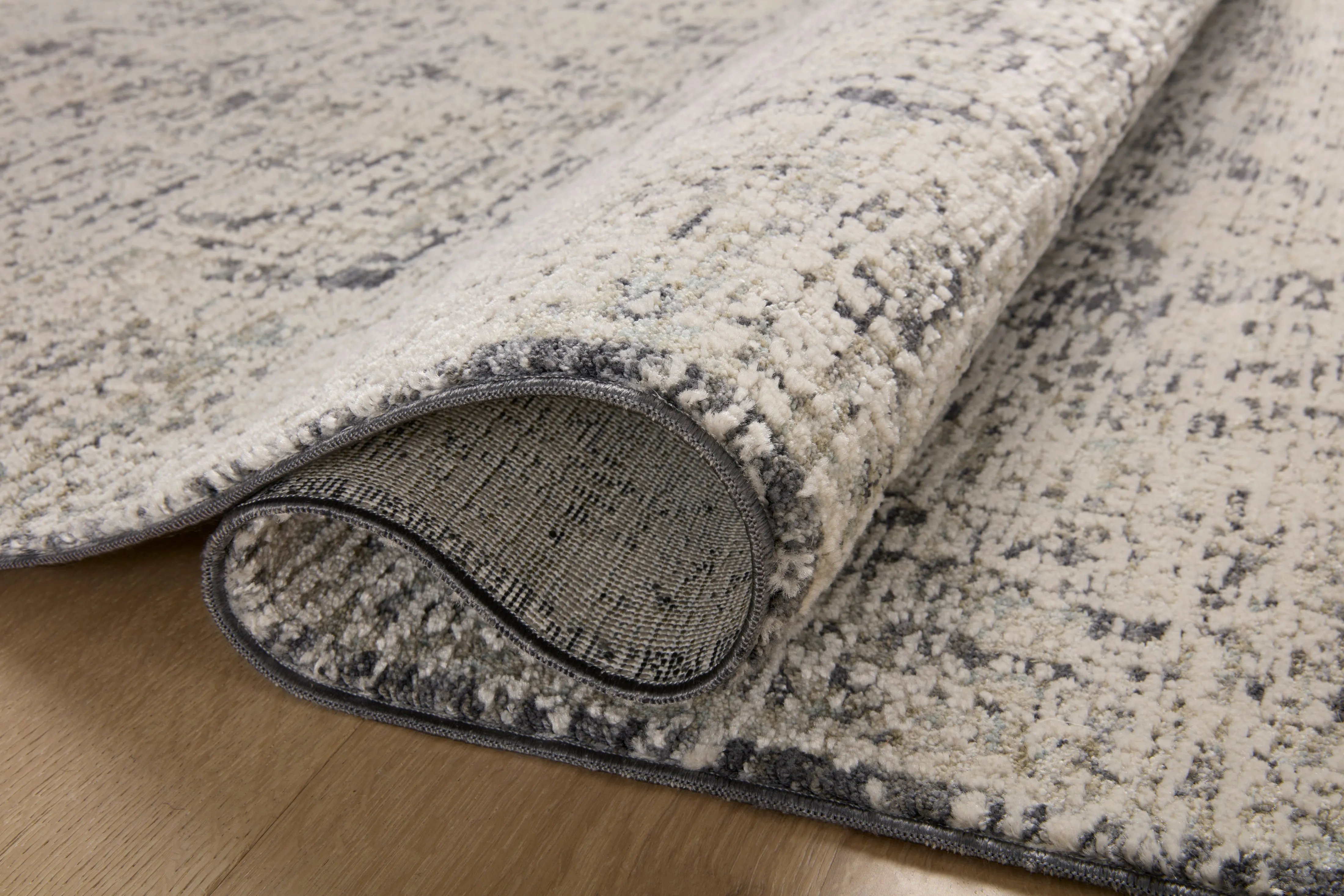 Amber Lewis Alie Rug - Charcoal / Beige