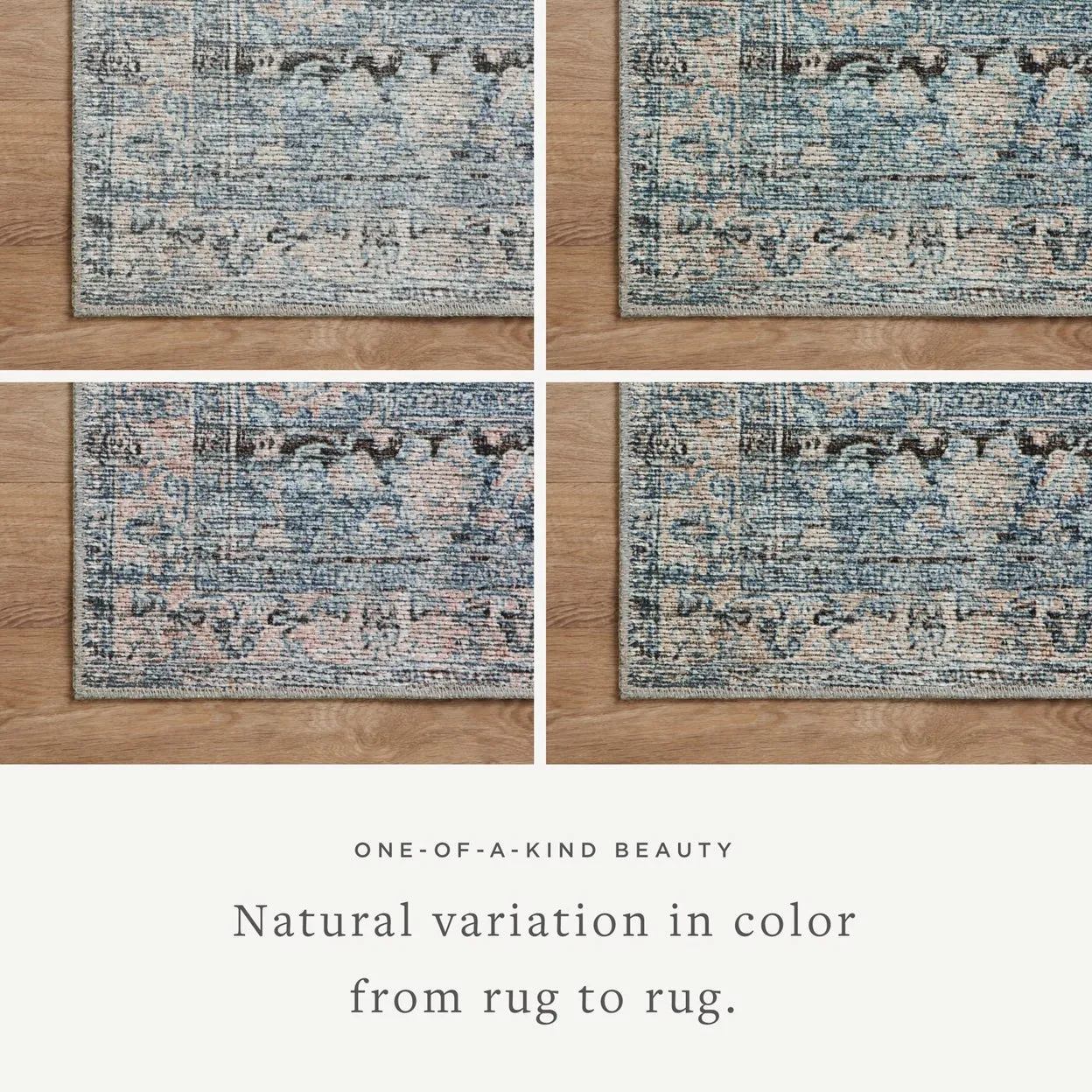 Amber Lewis Billie Denim/Blush Rug