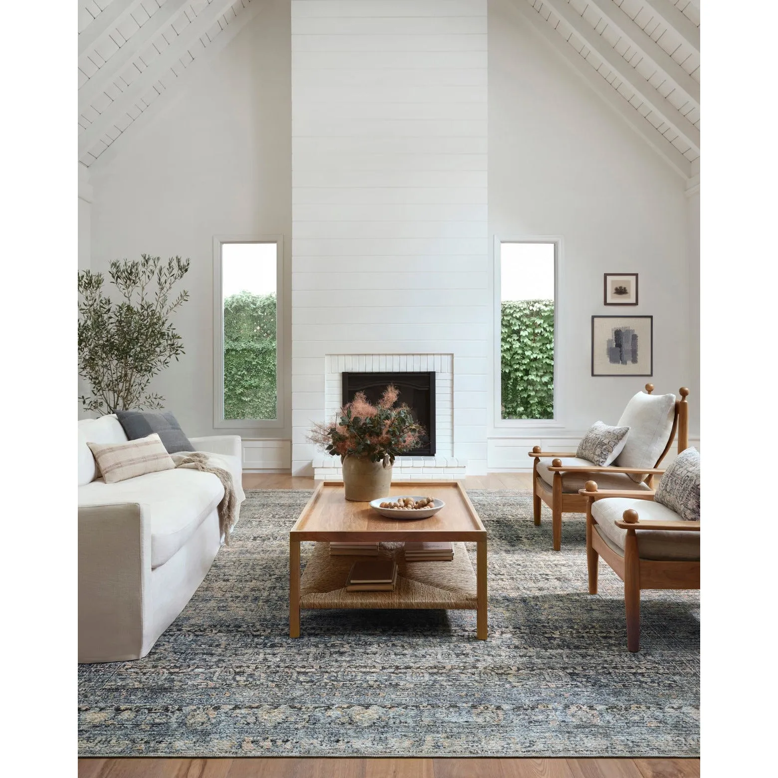 Amber Lewis Billie Denim/Blush Rug