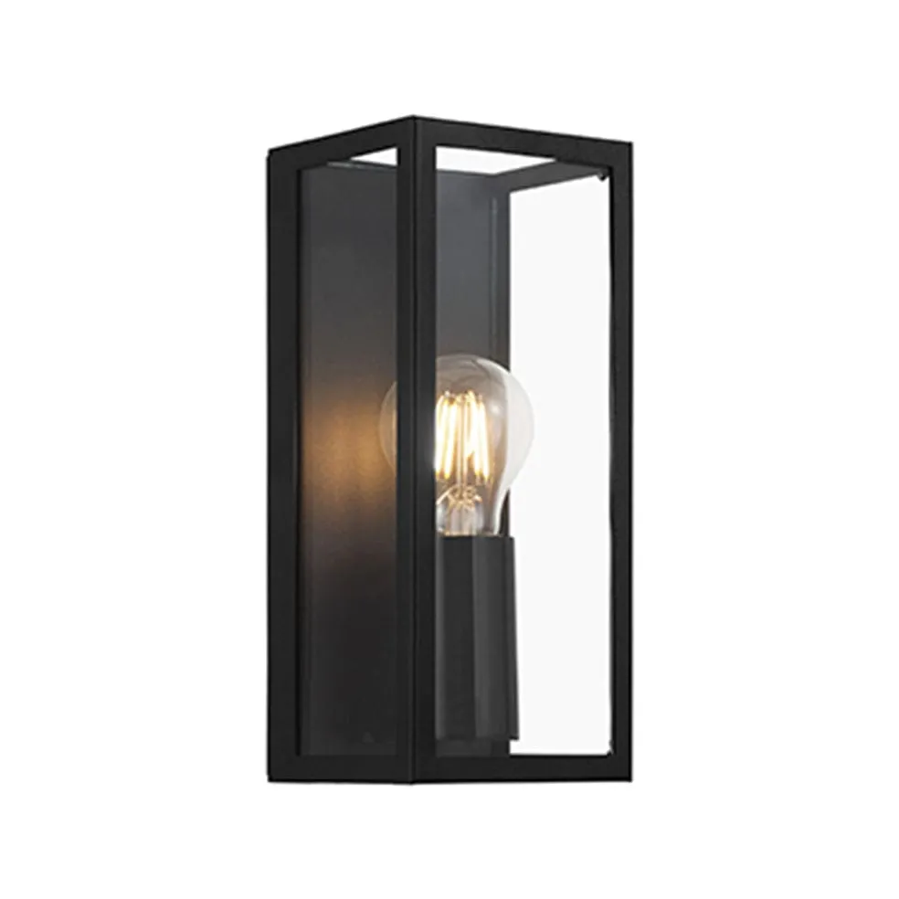 Amezola Metal and Glass Wall Light Black