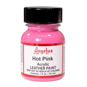 Angelus Acrylic Leather Paint - 1 oz. Bottle - Hot Pink