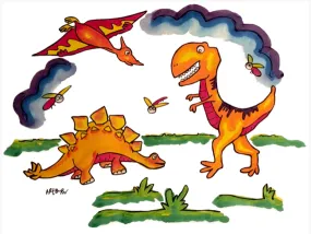 Artburn Paint Your Own Pillow Case Dinos