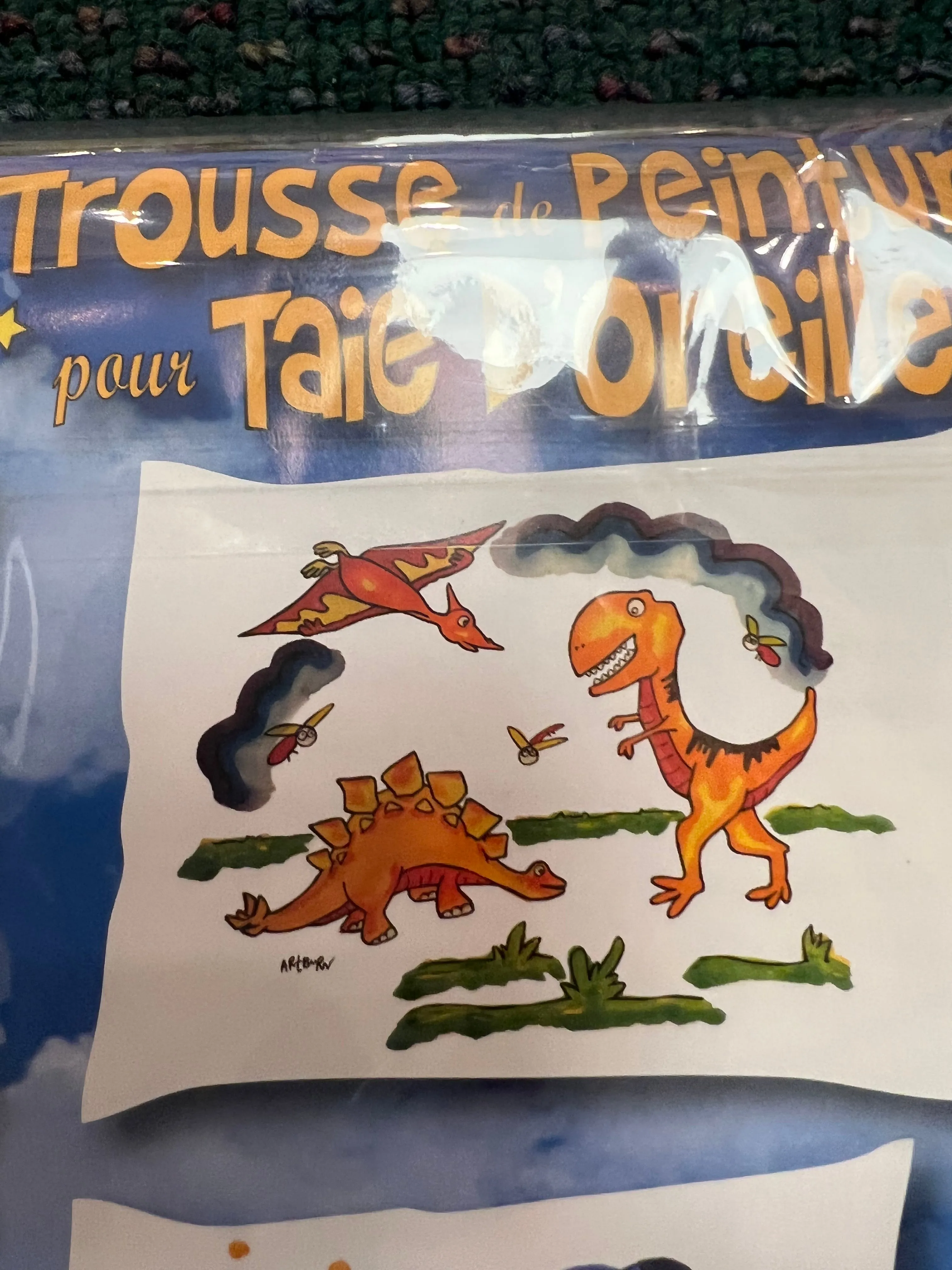 Artburn Paint Your Own Pillow Case Dinos