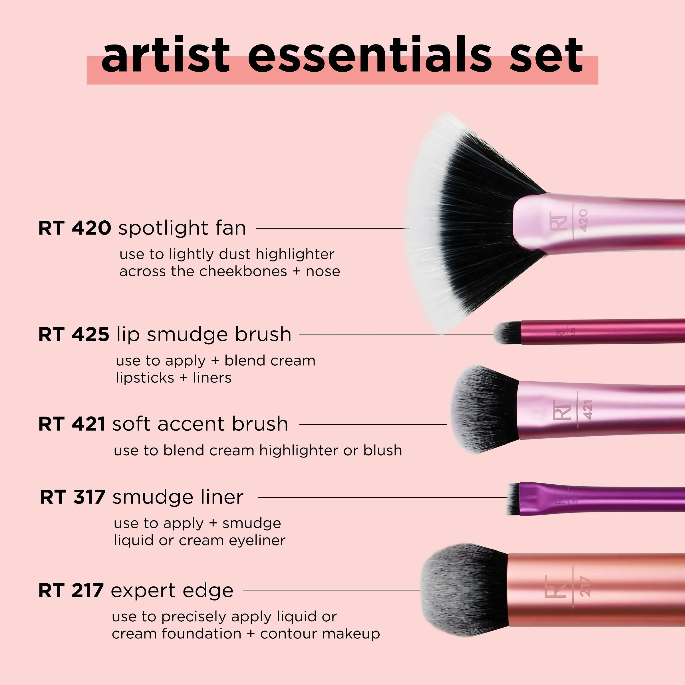 Artist Essentials Makeup Brush Set