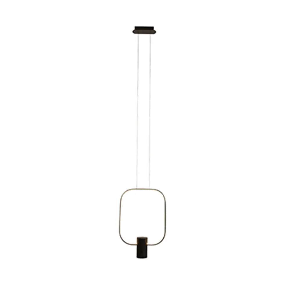 Aurora Square LED Pendant Light | Black or White