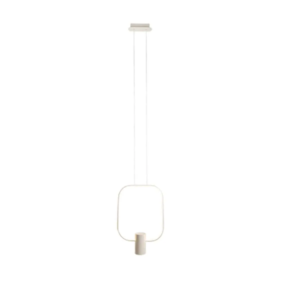 Aurora Square LED Pendant Light | Black or White