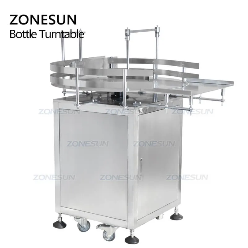 Automatic Round Rotary Plastic Glass Bottle Unscrambler Glass Bottle Sorting Turntable Feeding Table