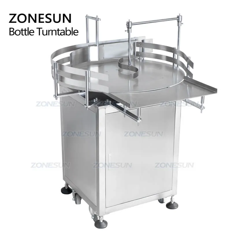 Automatic Round Rotary Plastic Glass Bottle Unscrambler Glass Bottle Sorting Turntable Feeding Table