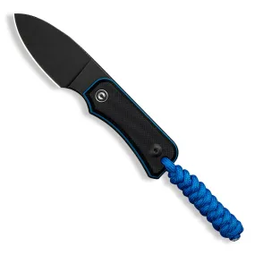 Baby Banter Fixed Blade Knife - Black/Blue G10 - Nitro-V