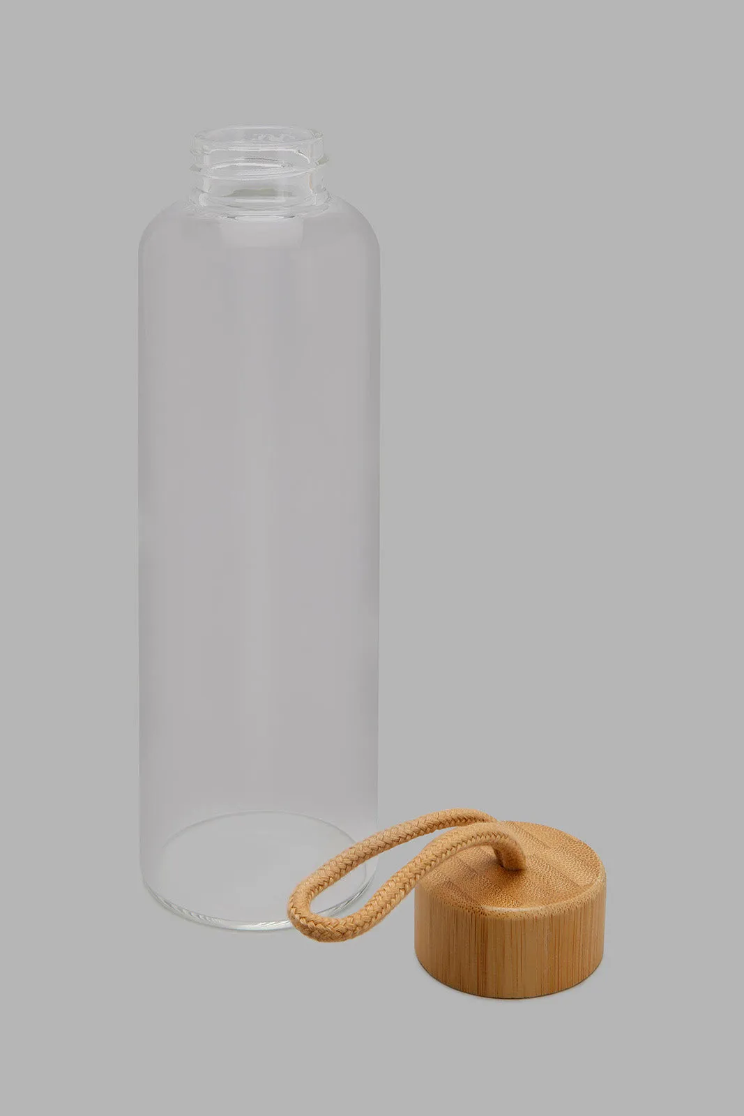 Beige Borosilicate Glass Bottle