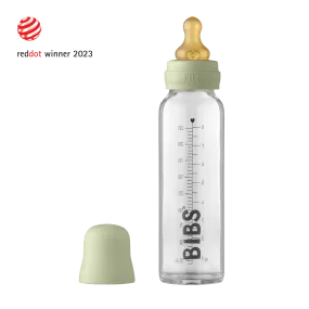 Bibs Baby Glass Bottle Complete Set 225ml - Sage