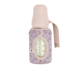 Bibs - Liberty print pink bottle sleeve