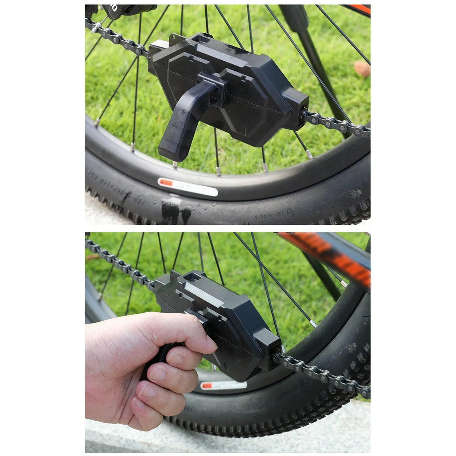 Bicycle Chain Scrubber Portable Bicycle Cleaning Brush for MTB Road Chain Maintenance Tool Chain Cleaner