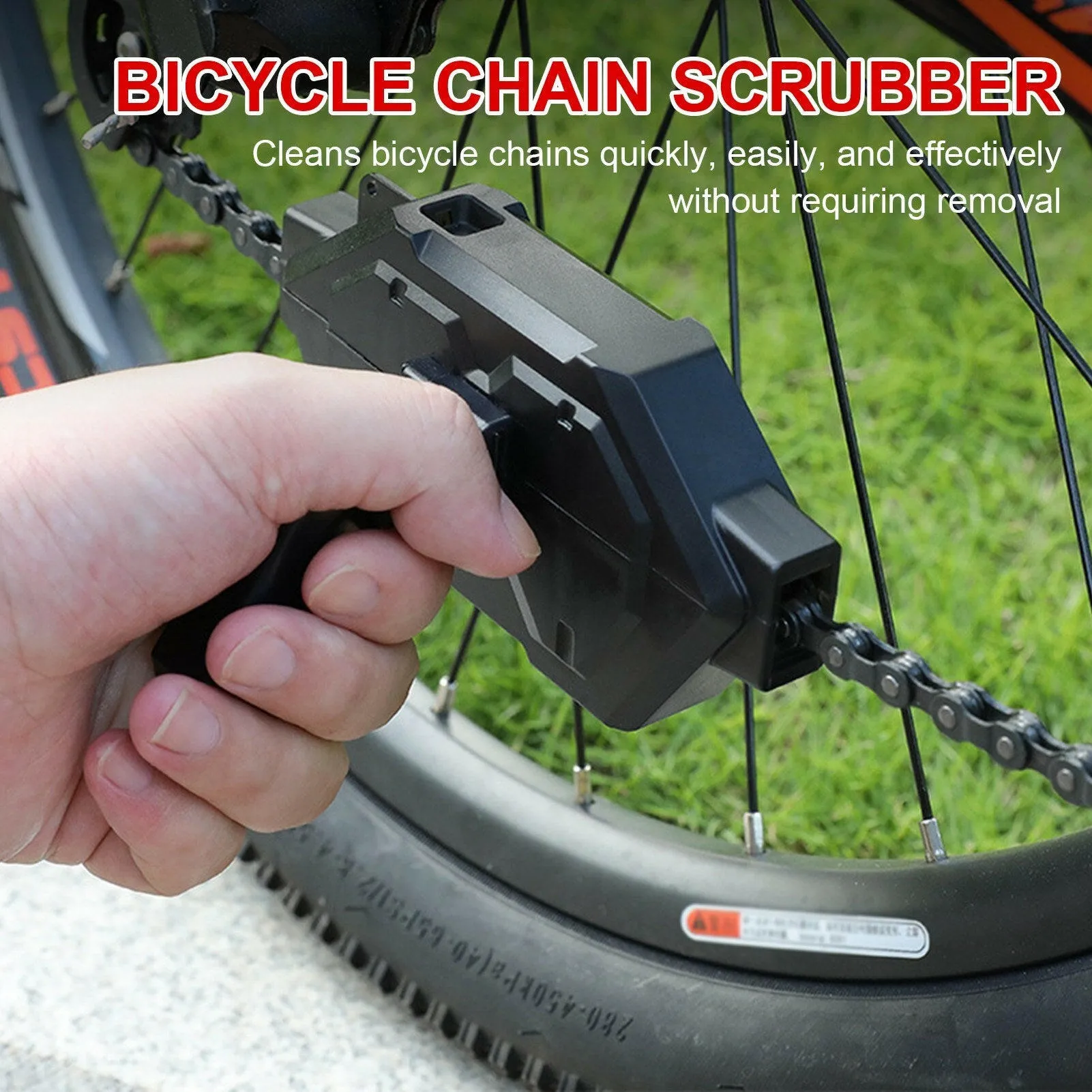 Bicycle Chain Scrubber Portable Bicycle Cleaning Brush for MTB Road Chain Maintenance Tool Chain Cleaner