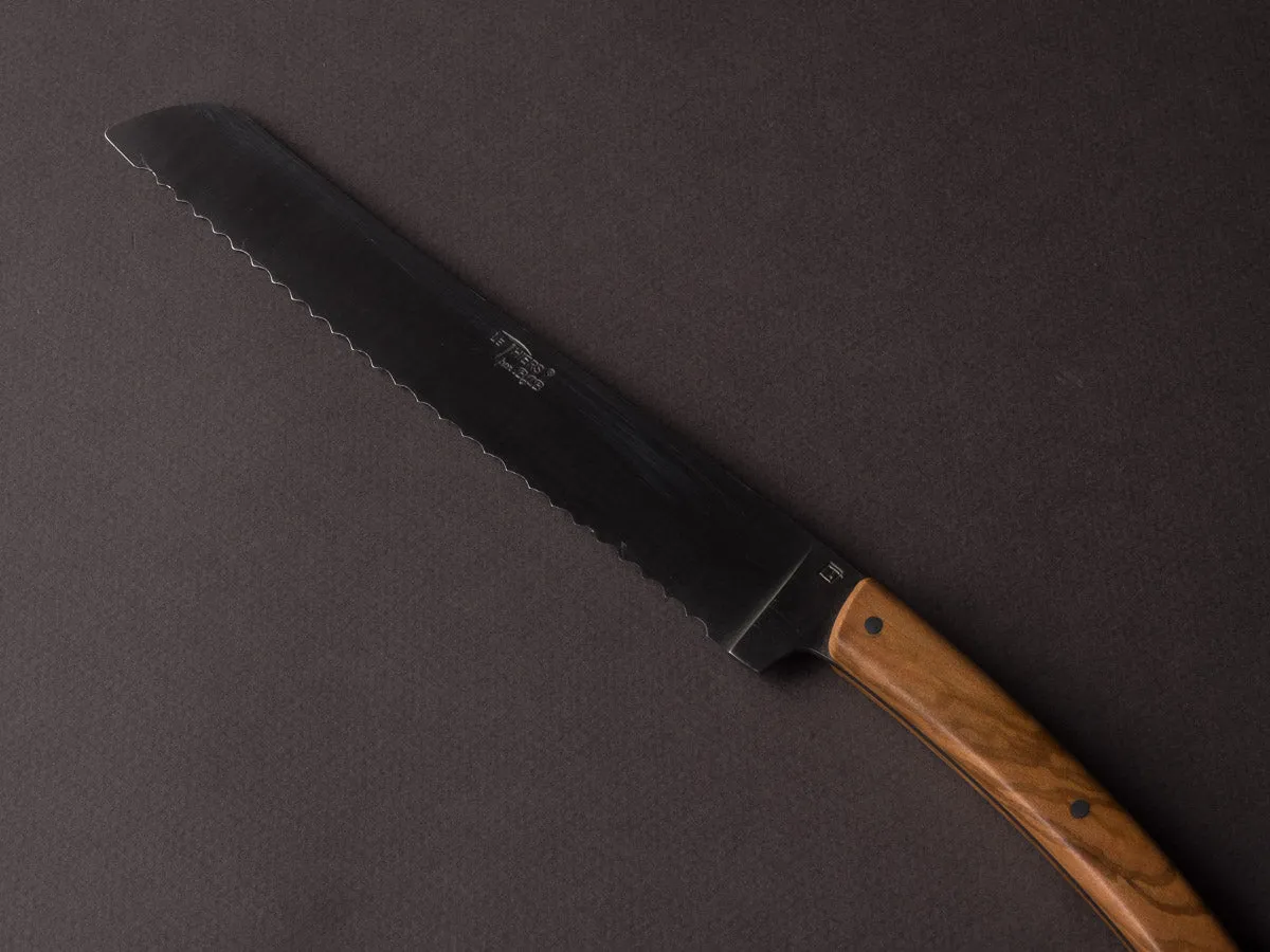 BJB - Thiers - Bread Knife - Olive Handle - Satin Finish