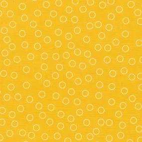 Blender Fabric, Yellow 6, Polka Dot Fabric RK Remix Blender Fabric Yellow 4898