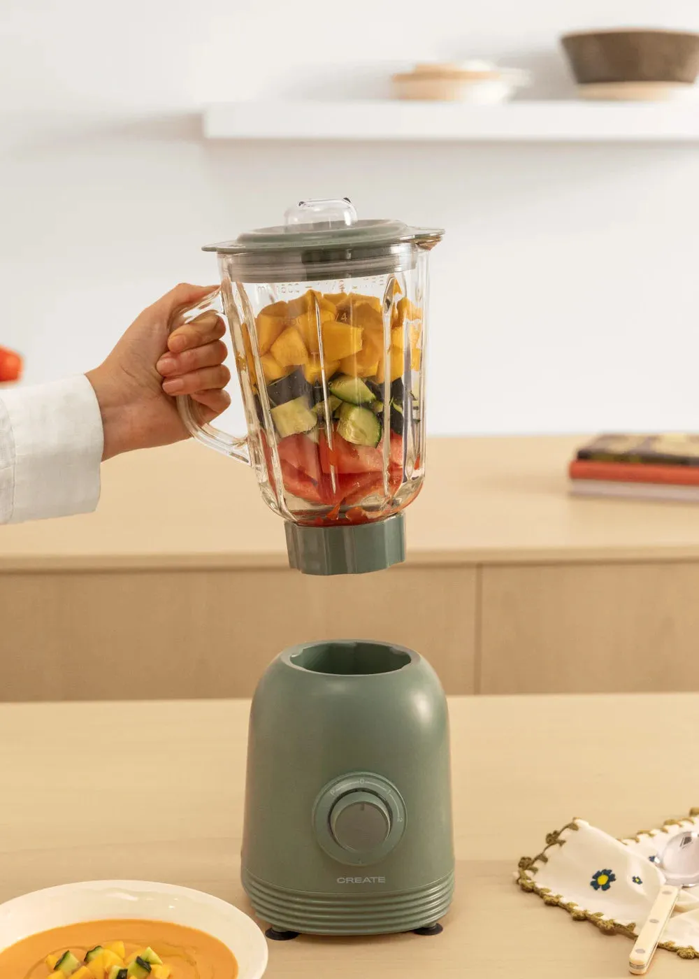 Blender Matt 800W - Blender De Style Américain - Sauge