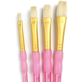 Bristle Hair Brush Set of 4