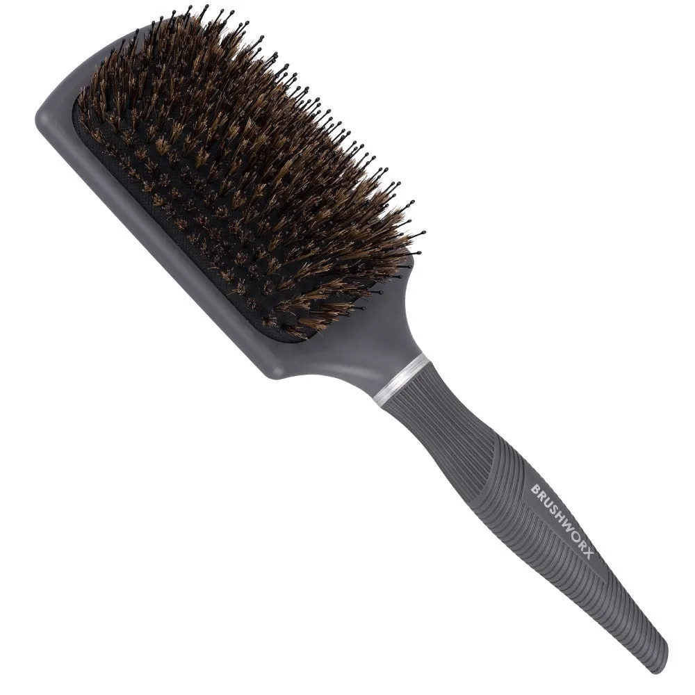 Brushworx Cascade Paddle Brush Mixed Boar Bristle