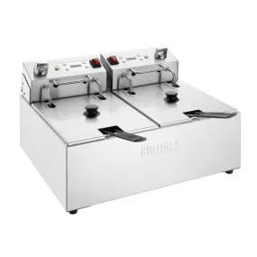 Buffalo  Double Electric Fryer with Timer 2x5Ltr