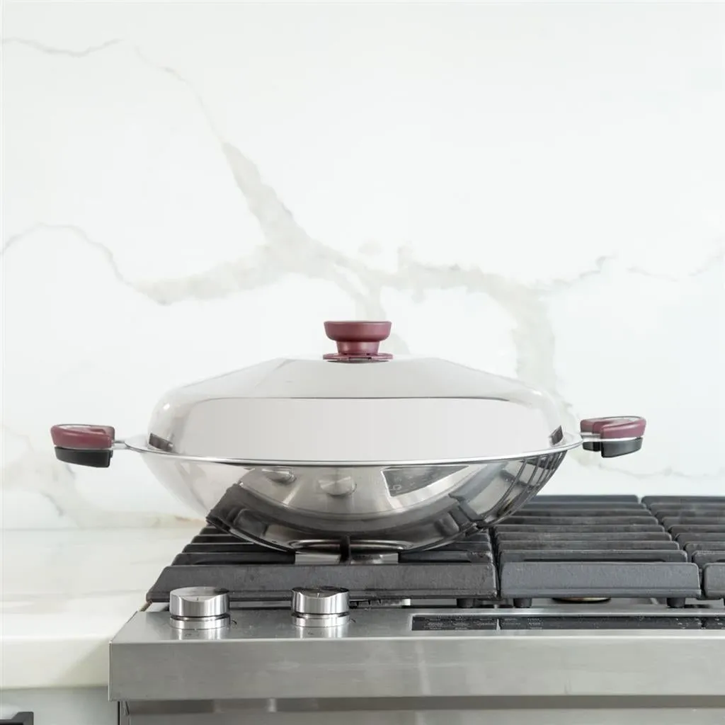 Buffalo Function Series S/S Flat Wok 15 Inch (WFU238F)