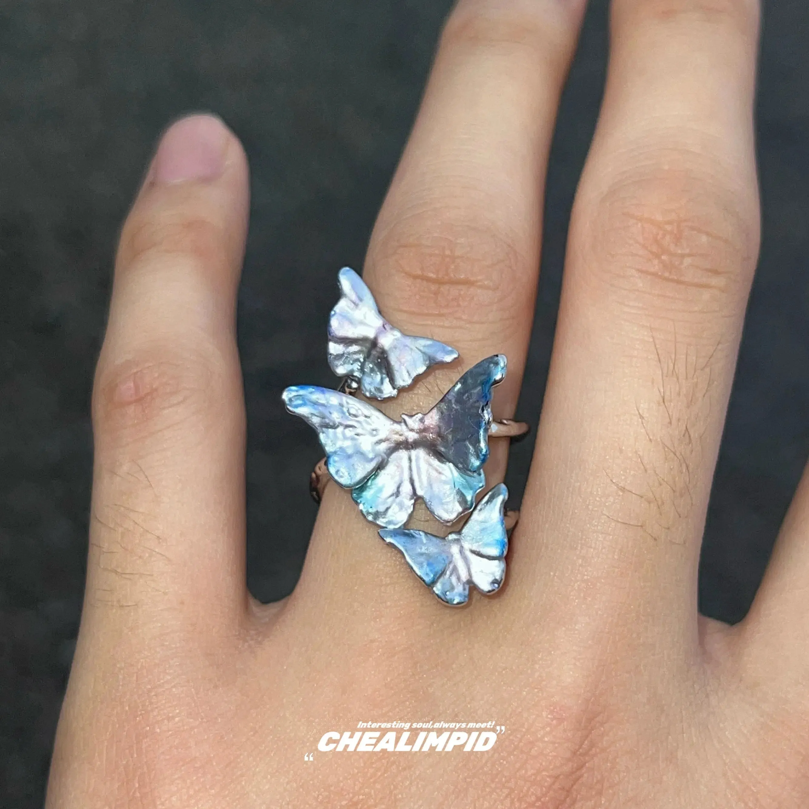 Butterfly Triple Ring