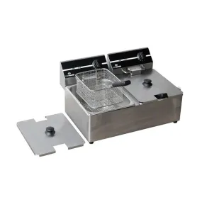 Chefmaster Countertop 2x6L Elec Fryer Twin Tank HEA753