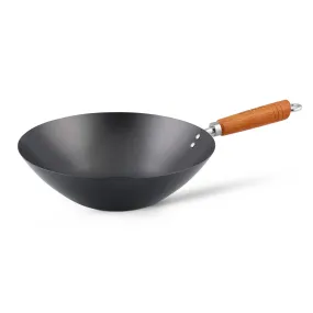 Classic Non-Stick Carbon Steel Wok 35cm