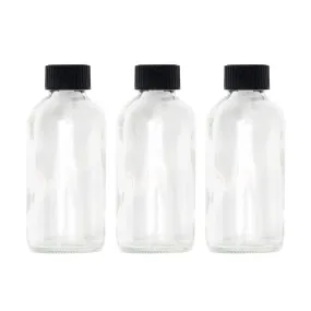 Clear Glass Bottles- 4 oz