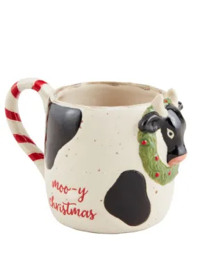 Cow Farm Animal Christmas Mug by Mud Pie