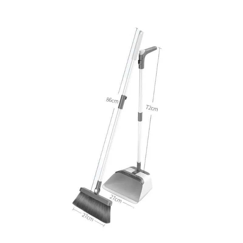 Creative Self-Cleaning Foldable Dustpan Broom