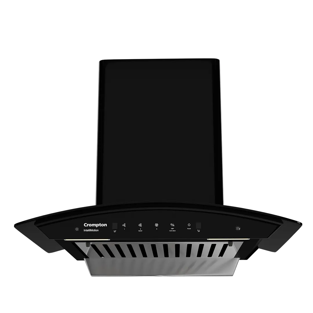 Crompton IntelliMotion Curved 60 cm Baffle Filter Chimney