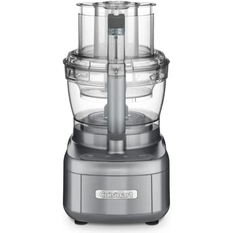 Cuisinart Elemental 11 Cup and 4.5 Cup Workbowls Food Processor Gunmetal - Certified Refurbished