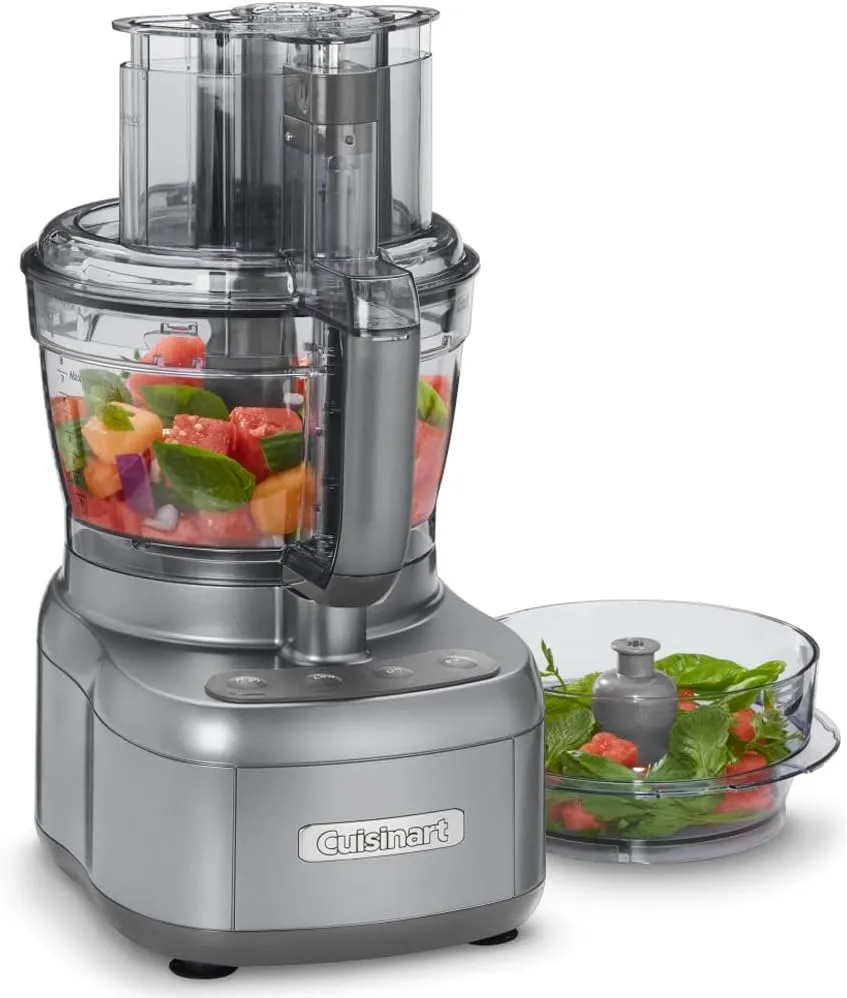 Cuisinart Elemental 11 Cup and 4.5 Cup Workbowls Food Processor Gunmetal - Certified Refurbished